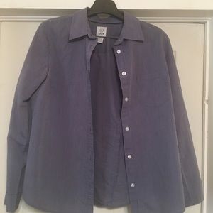 IZOD button up woman top blue